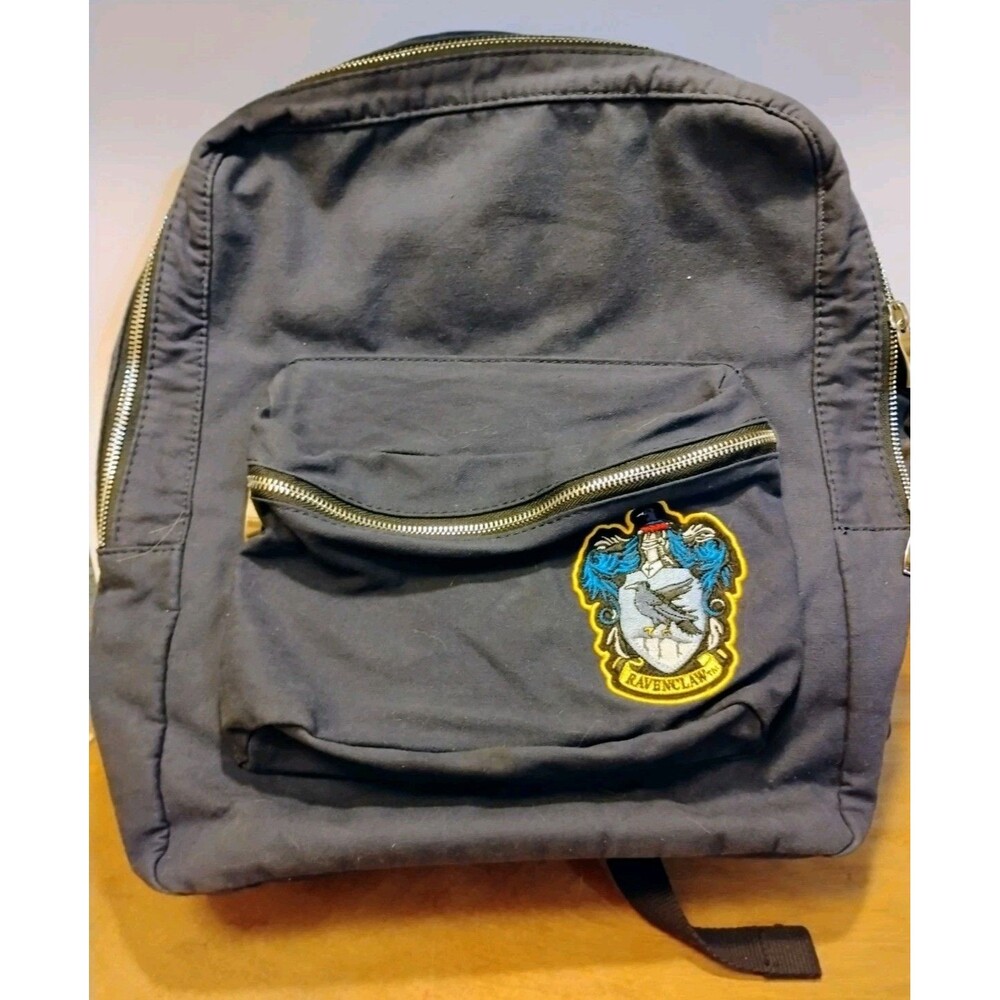 Harry Potter Ravenclaw Mini Backpack Bioworld Black Canvas Eagle Crest Logo Bag